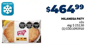 Makro MILANESA PATY x2u oferta