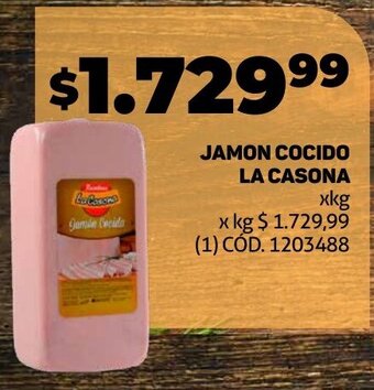 Makro JAMON COCIDO LA CASONA oferta