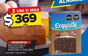 Carrefour Maxi Bizcochuelo exquisita chocolate 540g oferta