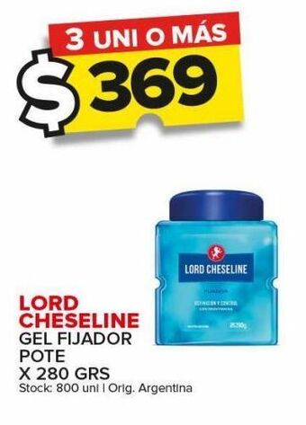 Carrefour Maxi Gel fijador lord cheseline 280g oferta