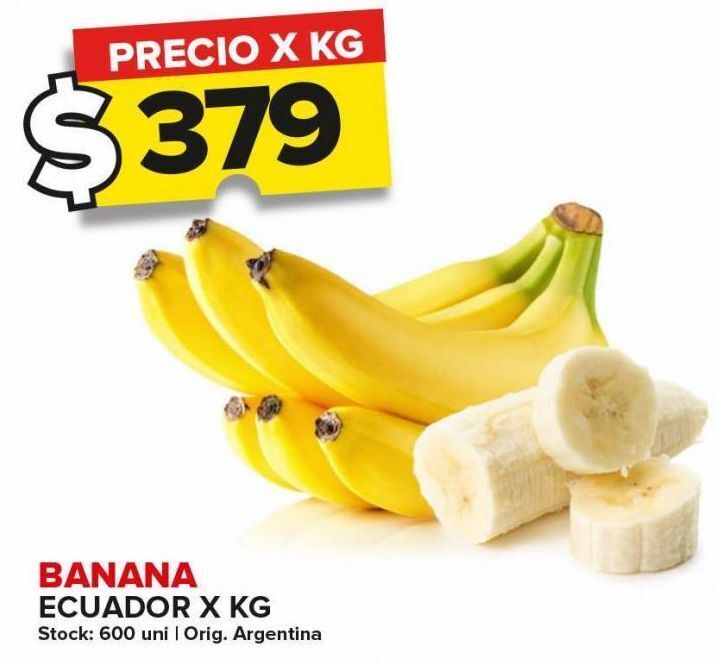 Banana ecuador x kg oferta en Carrefour Maxi