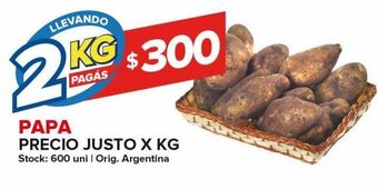 Carrefour Maxi Papa precio justo x kg oferta