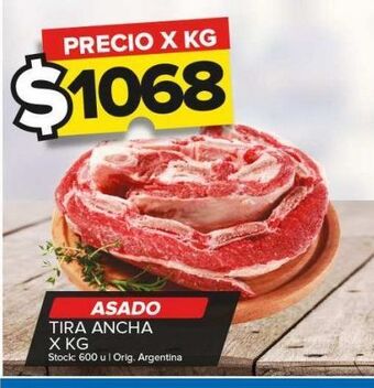 Carrefour Maxi Asado tira ancha x kg oferta