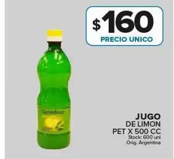 Carrefour Maxi Jugo de limon oferta