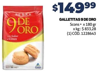 Makro GALLETITAS 9 DE ORO Scons x 180 gr oferta