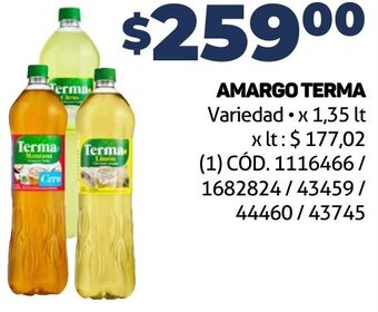 Makro Amargo Terma 1,35lt oferta