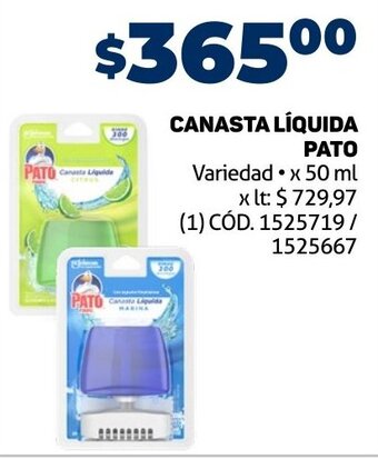 Makro CANASTA LÍQUIDA PATO Variedad • x 50 ml oferta