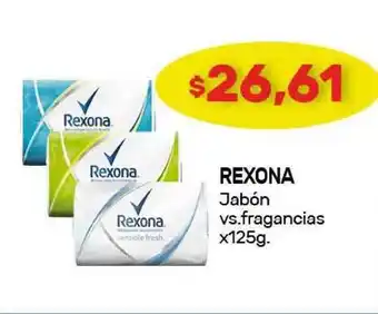 Nini Mayorista Rexona Jabón vs. fragancias x125g oferta