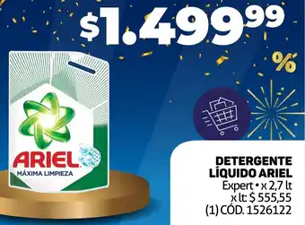 Makro DETERGENTE LÍQUIDO ARIEL Expert x 2,7 lt oferta