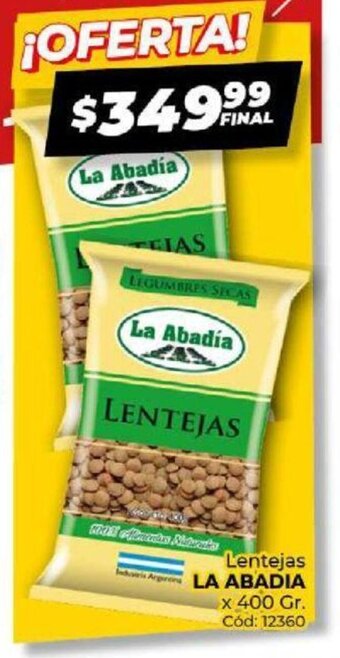 Diarco LENTEJAS LA ABADIA oferta