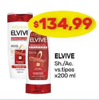 Nini Mayorista Elvive Sh./Ac. vs. tipos x200ml oferta