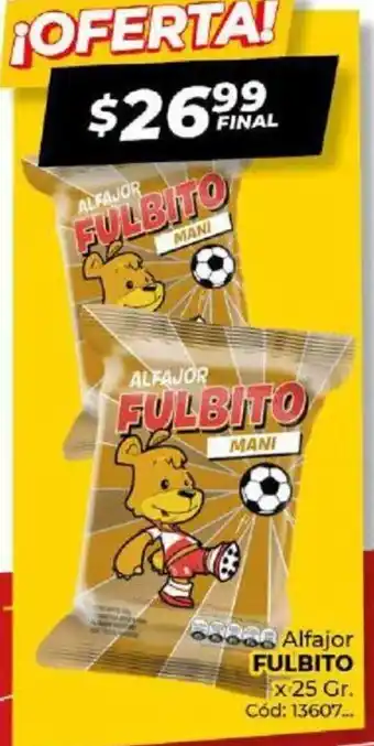 Diarco Alfajor FULBITO 25gr oferta