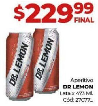Diarco Aperitivo DR LEMON Lata x 473 ML oferta