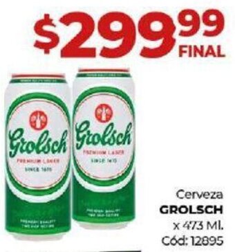 Diarco Cerveza GROLSCH X 473 ML oferta