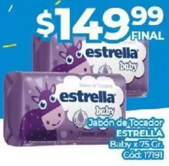 Diarco Jabón de Tocador D ESTRELLA Baby x 75 Gr. oferta
