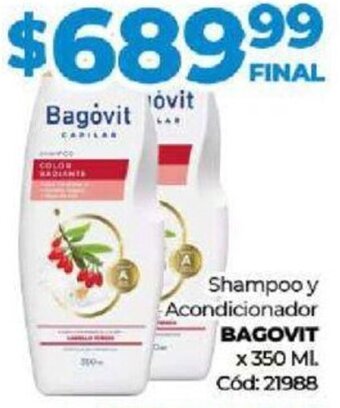 Diarco Shampoo y Acondicionador BAGOVIT x 350 ML oferta