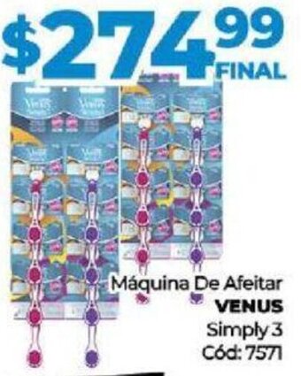 Diarco Máquina De Afeitar VENUS Simply 3 oferta