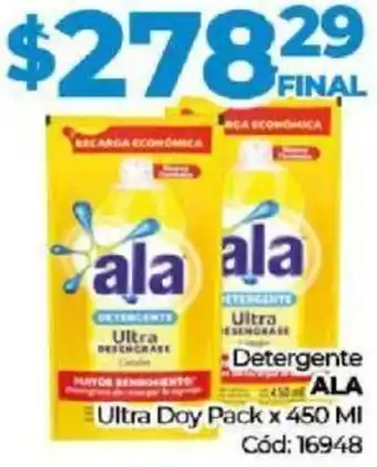 Diarco Detergente ALA Ultra Doy Pack x 450 MI Cód: 16948 oferta