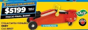 Diarco Crique Carrito Hidráulico OKEY oferta