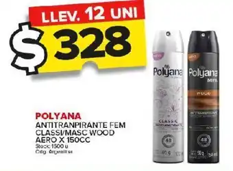 Carrefour Maxi Antitranspirante polyana fem class/ masc wood aero x150cc oferta