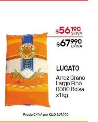 Nini Mayorista Lucato Arroz Grano Largo Fino 0000 Bolsa x1kg oferta