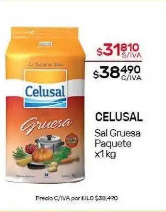 Nini Mayorista Celusal Sal Gruesa Paquete x1kg oferta