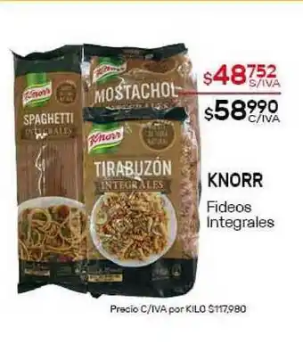 Nini Mayorista Knorr Fideos Integrales oferta