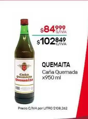 Nini Mayorista Quemaita Caña Quemada x950ml oferta