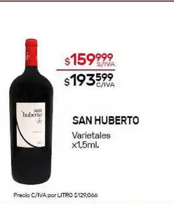 Nini Mayorista San Huberto Varietales x1,5ml oferta