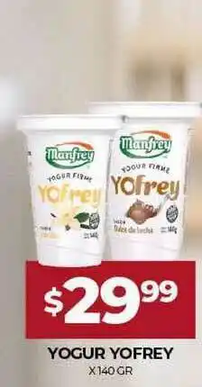 Supermercados Tadicor Yogur Yofrey x 140gr oferta