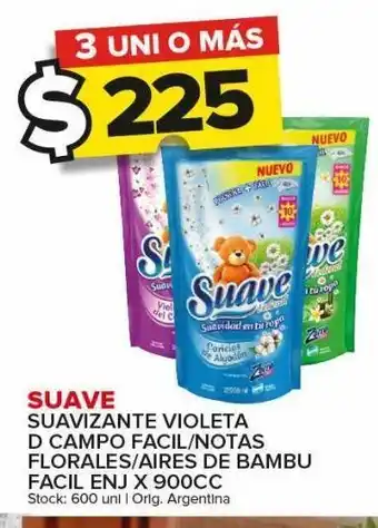 Carrefour Maxi Suavizante suave violeta de campo/ notas florales/ aires de bambu x 900cc oferta