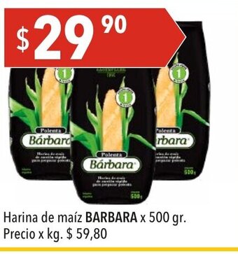 Hergo Barbara Harina de maiz x 500gr oferta