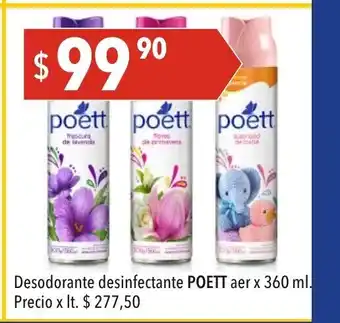 Hergo Poett Desodorante desinfectante aer x 360 ml oferta