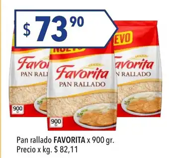 Hergo Favprita Pan rallado x 900gr oferta