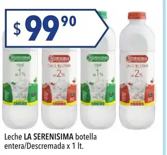 Hergo La Serenisima Leche botella entera/Descremada x 1 lt. oferta