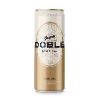 Cerveza quilmes doble malta lata 410 ml.