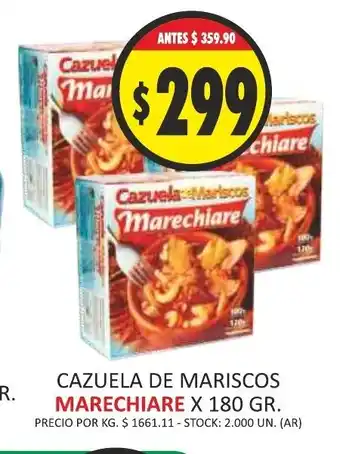 Marehiare Cazuela de Mariscos x 180gr