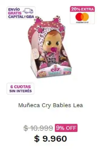 Frávega Muñeca Cry Babies Lea oferta