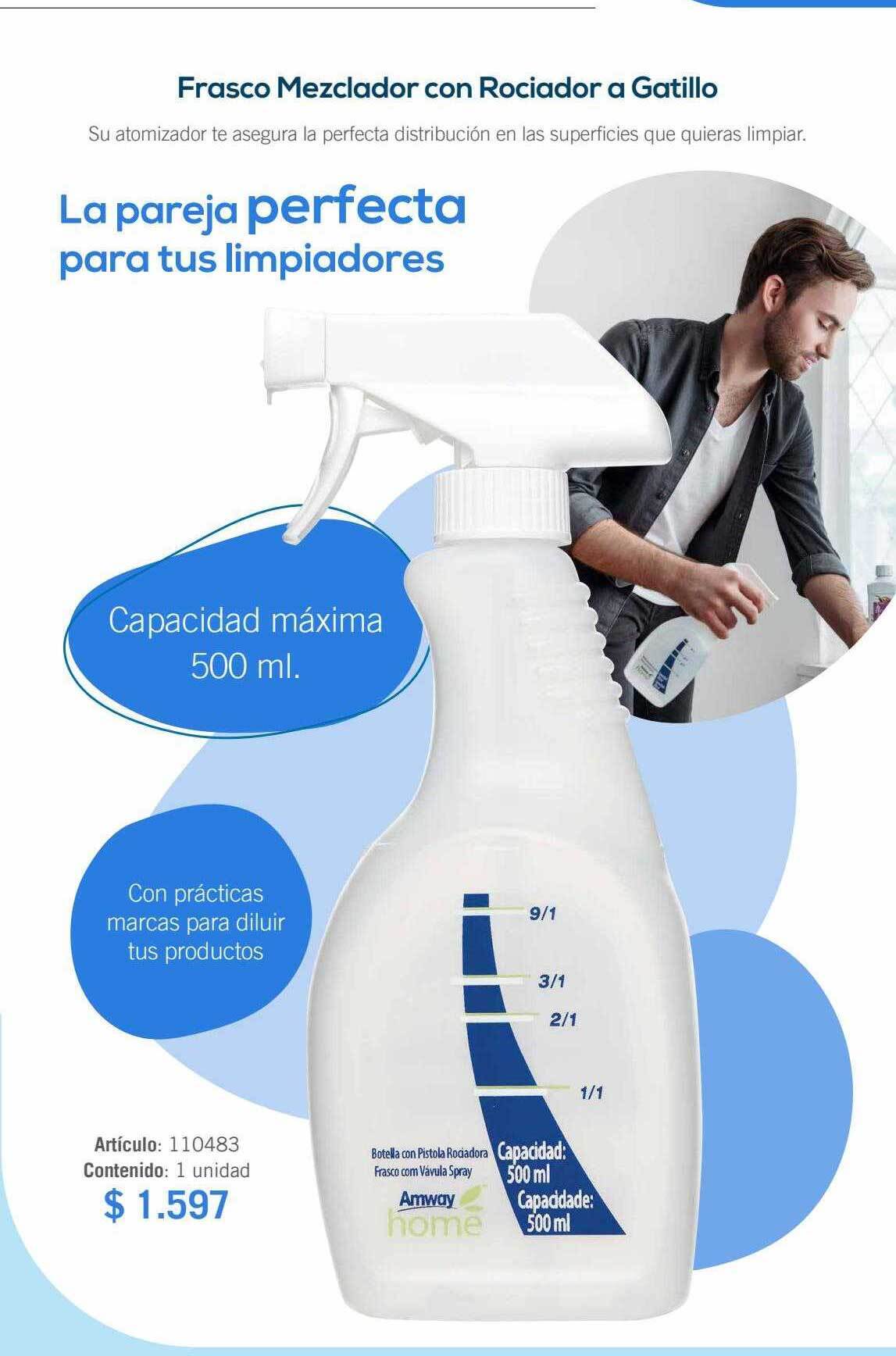 Amway Frasco mezclador con rociador a gatillo oferta