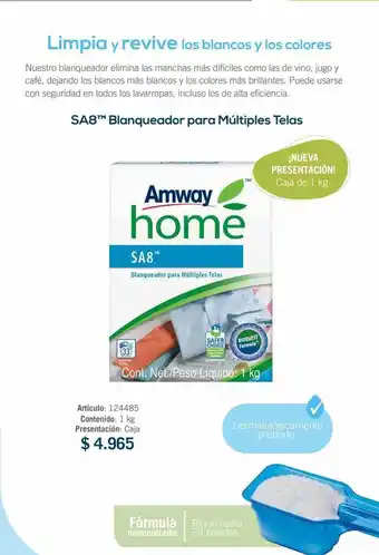 Amway Sa8 blanqueador para múltiples telas oferta
