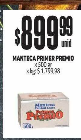 Makro Manteca primer premio oferta