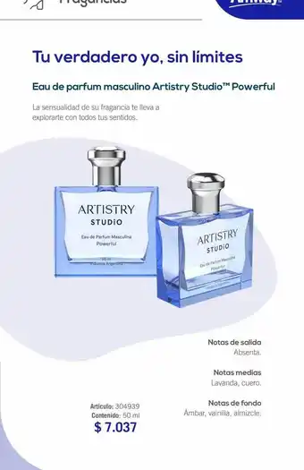 Amway Eau de parfum feminino artistry studio powerful oferta