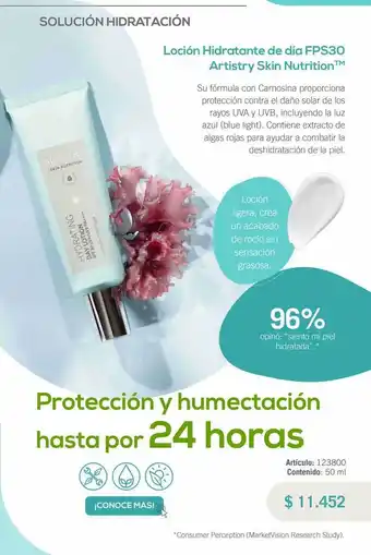 Amway Loción hidratante de dia fps artistry skin nutrition oferta