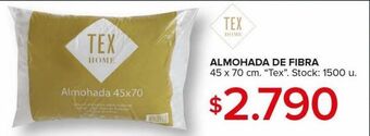 Carrefour Maxi Almohada de fibra tex home 45 x 70cm oferta