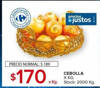 Carrefour Maxi Cebolla x kg oferta