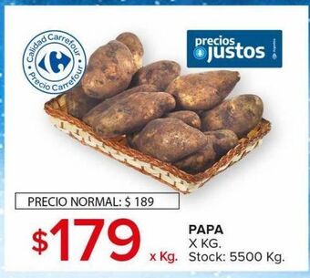 Carrefour Maxi Papa x kg oferta