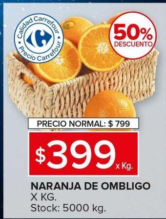 Carrefour Maxi Naranja de ombligo x kg oferta