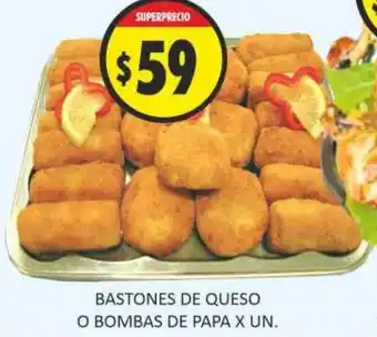 Supermercados Becerra Bastones de Queso O Bombas de Para x un oferta