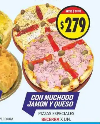 Supermercados Becerra Becerra Pizzas Especiales x un oferta