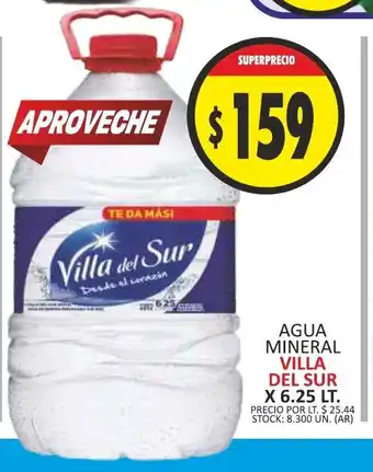 Supermercados Becerra Villa de Sur Agua Mineral x 6.25lt oferta